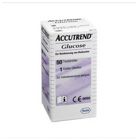 Tiras reactivas Accu-Trend glucose cobas con 25 piezas-PuntoMedico- ROC-FL11447475187