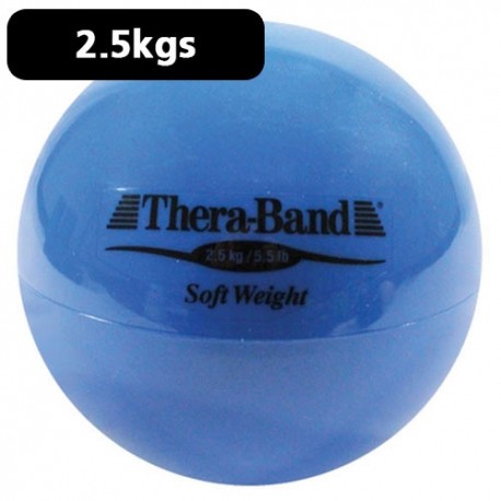 Pelota carga ligera 2.5 kg Theraband azul diámetro 11.5 cm-PuntoMedico- DYN-TB25850