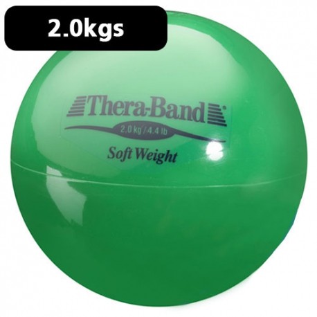 Pelota carga ligera 2.0 kg Theraband verde diámetro 11.5 cm-PuntoMedico- DYN-TB25840