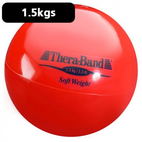 Pelota carga ligera 1.5 kg Theraband rojo diámetro 11.5 cm-PuntoMedico- DYN-TB25830