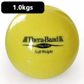 Pelota carga ligera 1.0 kg Theraband amarilla diámetro 11.5 cm-PuntoMedico- DYN-TB25820