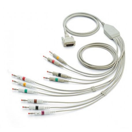 Cable de 10 puntas para electros CP50 CP150 y AT-1 aha banana-PuntoMedico- WEA-719653