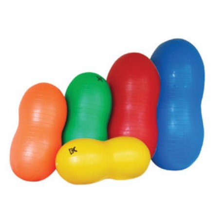 Pelota para ejercicio 40 cm amarilla tipo cacahuate-PuntoMedico- DYN-CD301725