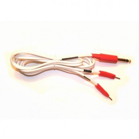 Cable estéreo 2 pin rojo 1.8 M-PuntoMedico- DYN-7B0230