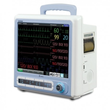 Monitor para paciente de 12.1" pantalla TFT LCD a color Mod. BPM 1200 PATRON con capnografía-PuntoMedico- BIC-BPM1200CO2