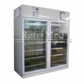 Refrigerador para laboratorio de 50 pies cúbicos, 2 puertas de cristal-PuntoMedico- REF-RVCCDV-50-2A23