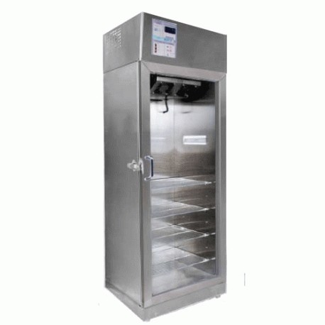 Refrigerador para farmacia de acero inoxidable, de 20 pies cúbicos, con puerta de cristal-PuntoMedico- REF-RFACDV-20