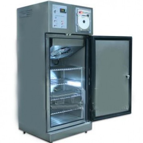 Refrigerador para biológicos de 16 pies de acero inoxidable con 1 puerta sólida-PuntoMedico- REF-RVASDV-16