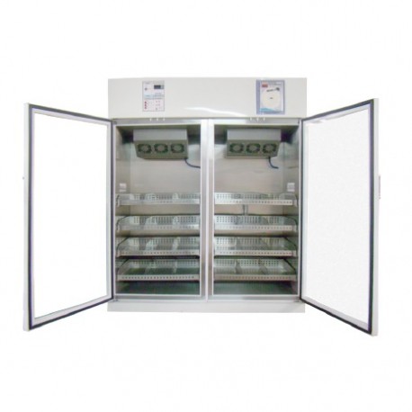 Refrigerador vertical de 35 pies para laboratorio acero inox. esmaltado con 2 puertas de cristal-PuntoMedico- REF-RVCCDV-35