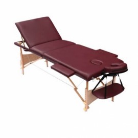 Mesa para masaje plegable de tres secciones con levanta piernas-PuntoMedico- HCR-M012A