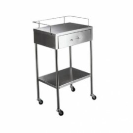 Mesa pasteur con cajón de acero inoxidable-PuntoMedico- HEL-HM2011