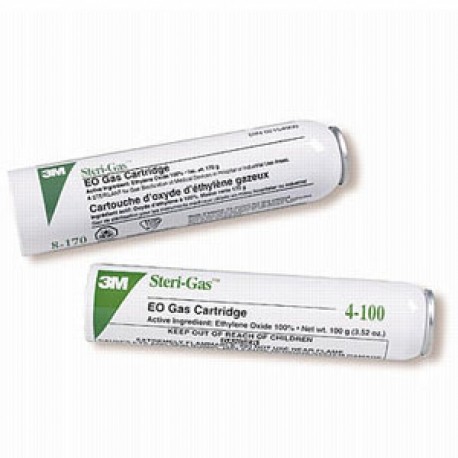 Steri-gas cartucho óxido de etileno 100% caja con 96 piezas-PuntoMedico- 3MR-4100-PAQ