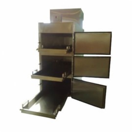 Refrigerador para cadáveres para 3 cuerpos con salida frontal-PuntoMedico- VIC-VPC-650-MA-3P