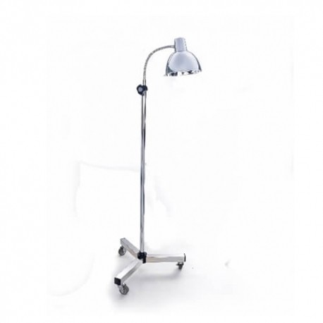 Lámpara de chicote base triple tubular cromado pantalla mediana-PuntoMedico- CIS-4900