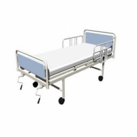 Cama para hospital de 4 secciones esmaltada de múltiples posiciones con ruedas-PuntoMedico- ESG-CAM207