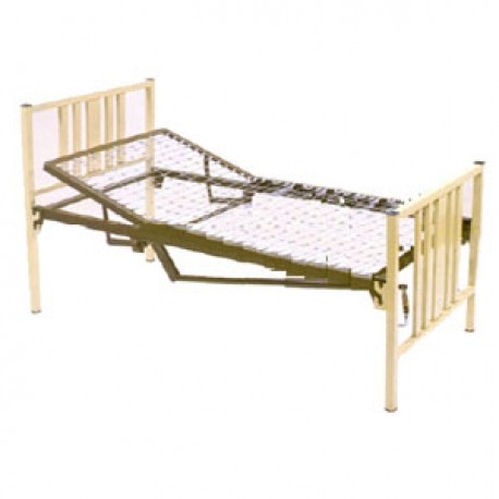 Cama para hospital de 3 posiciones con llantas sin colchón-PuntoMedico- ESG-CAM106-E