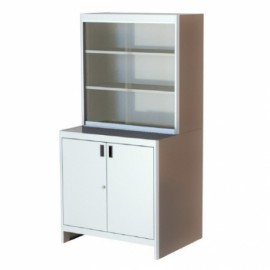 Vitrina con gabinete-PuntoMedico- MOC-VTFG