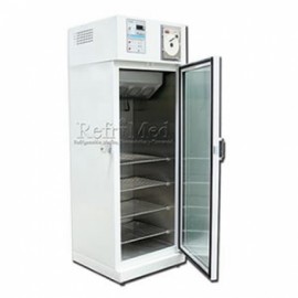 Refrigerador vertical de 19 pies para laboratorio de acero inoxidable esmaltado con 1 puerta sólida-PuntoMedico- REF-RVCSDV-19