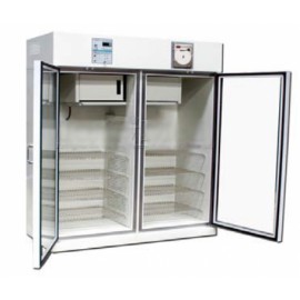 Refrigerador vertical de 25 pies para vacunas y biológicos de acero inox. 2 puertas sólidas-PuntoMedico- REF-RVASCV-25