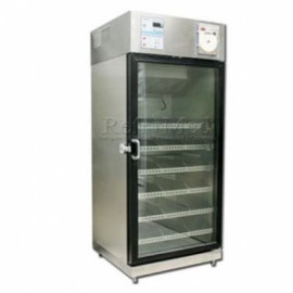 Refrigerador vertical de 14 pies para banco de sangre de acero inoxidable 1 puerta de cristal-PuntoMedico- REF-RBACDV-14