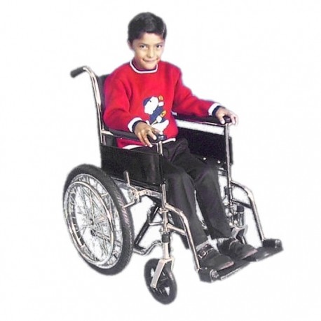Silla de ruedas infantil, pedal abatible con extensión-PuntoMedico- MAR-MS-2314