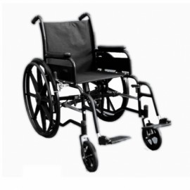 Silla de ruedas de acero plegable acabado pintura en polvo-PuntoMedico- MAR-MS-2416