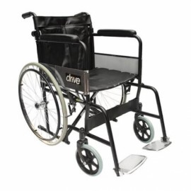Silla de ruedas asiento de 18" color negro-PuntoMedico- DRI-SRERWCNDR