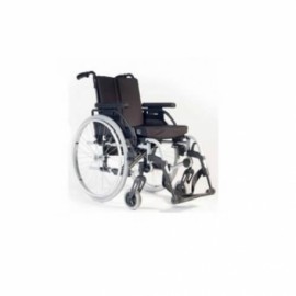 Silla de ruedas de aluminio reclinable 43 cm gris con qr pierneras y brazos desmontables-PuntoMedico- BEZ-SU074105-009