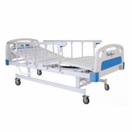 Cama para hospital eléctrica de 2 posiciones con base semisólida-PuntoMedico- HER-C3220-2
