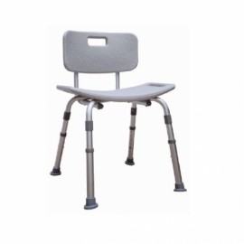 Silla para ducha gris con respaldo-PuntoMedico- DRI-570-002-45-4