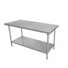 Mesa lisa de 150 cm de acero inoxidable-PuntoMedico- HEL-HM403
