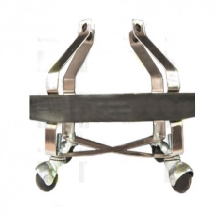 Porta cubeta sencilla, fabricada de acero inoxidable tipo 430-PuntoMedico- HEL-HL43009