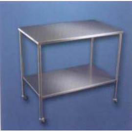 Mesa rectangular para quirófano, acero inoxidable (54 x 145 x 85 cm)-PuntoMedico- KER-9313