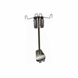 Jabonera de pedal doble pedestal acabado en cromo-PuntoMedico- HEL-HM110