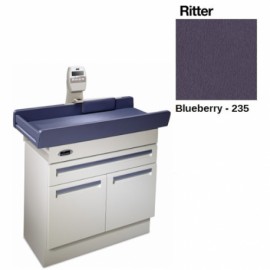 Mesa de exploración pediatrica 640 con báscula color blueberry-PuntoMedico- MID-640-001-235