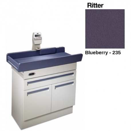 Mesa de exploración pediatrica 640 con báscula color blueberry-PuntoMedico- MID-640-001-235