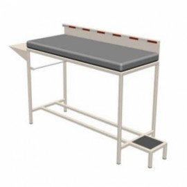 Mesa exploración pediatrica tubular esmaltada-PuntoMedico- ESG-MES710