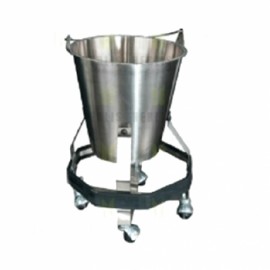 Cubeta de patada de 12 litros de acero inoxidable-PuntoMedico- HEL-HM237
