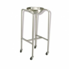 Porta lebrillos sencillo de acero inoxidable-PuntoMedico- HEL-HM241