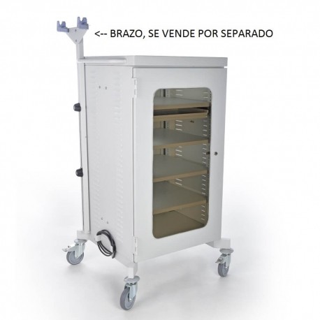 Carro humo porta equipo de endoscopia-PuntoMedico- CIS-3040