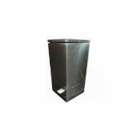 Bote sanitario con pedal acero inoxidable-PuntoMedico- HEL-HM41