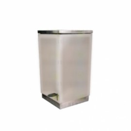 Bote sanitario con pedal sencillo esmaltado-PuntoMedico- HEL-HM40