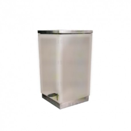 Bote sanitario con pedal sencillo esmaltado-PuntoMedico- HEL-HM40