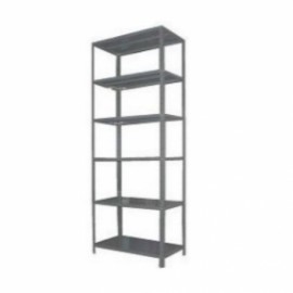 Anaquel esqueleto de 6 entrepaños en acero inoxidable, calibre 20-PuntoMedico- HEL-HM02-2