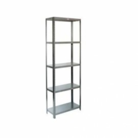 Anaquel esqueleto 5 entrepaños de 91 x 45 x 220 cm, calibre 20-PuntoMedico- HEL-HM03
