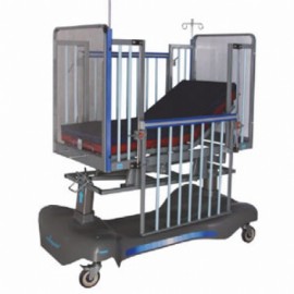 Cama pediátrica con sistema neumático de 3 posiciones-PuntoMedico- AMP-NIP-050N-B