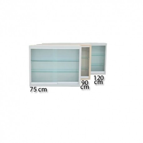 Vitrina contra muro de 75 cm-PuntoMedico- CIS-8010