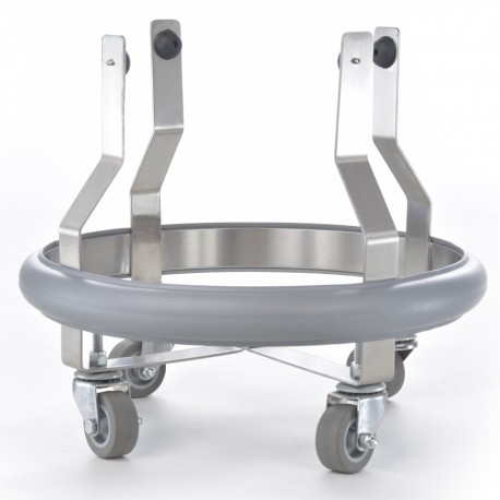 Portacubeta de patada de acero inoxidable sin cubeta-PuntoMedico- CIS-6800