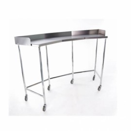 Mesa riñon sin entrepaño tubular de acero inoxidable-PuntoMedico- CIS-5930