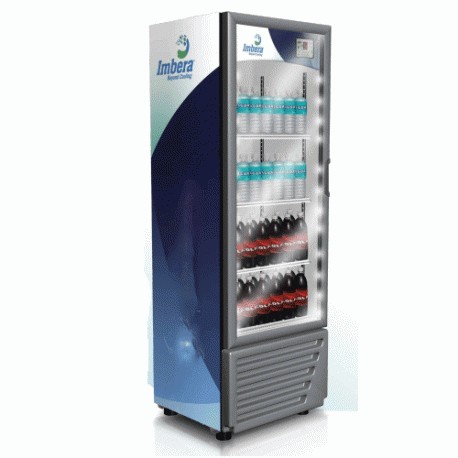 Refrigerador vertical comercial para medicamentos de 12 pies, con termómetro en la puerta-PuntoMedico- IBC-VR12